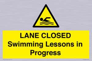 LANE CLOSED Swimming Lessons in Progress